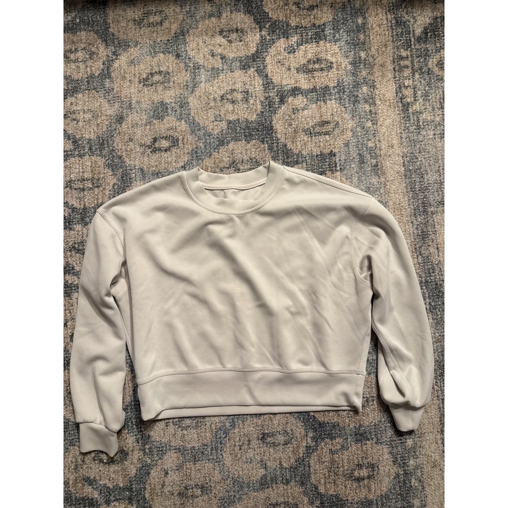 Lululemon Softstreme Perfectly Oversized Cropped‎ Crew size 4 Pristine Condition